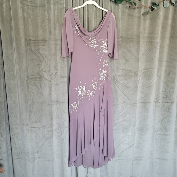 y2k Fairy Boho Regency Whismy Off The Shoulder Brown Embriodered Cocktail Dress - Picture 3 of 16